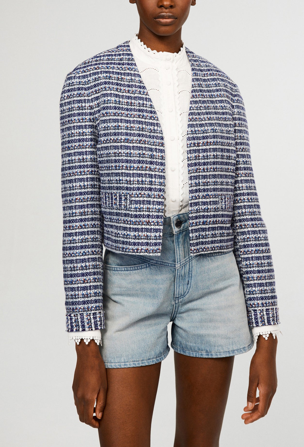 Veste tweed claudie cheap pierlot