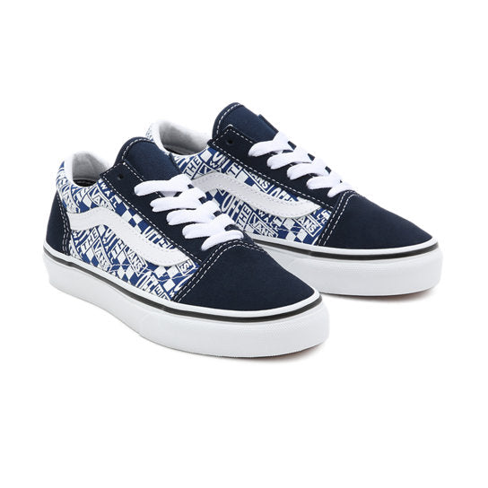 Vans old skool clearance enfant bleu