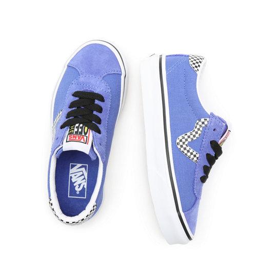 Vans bleu et sale blanc