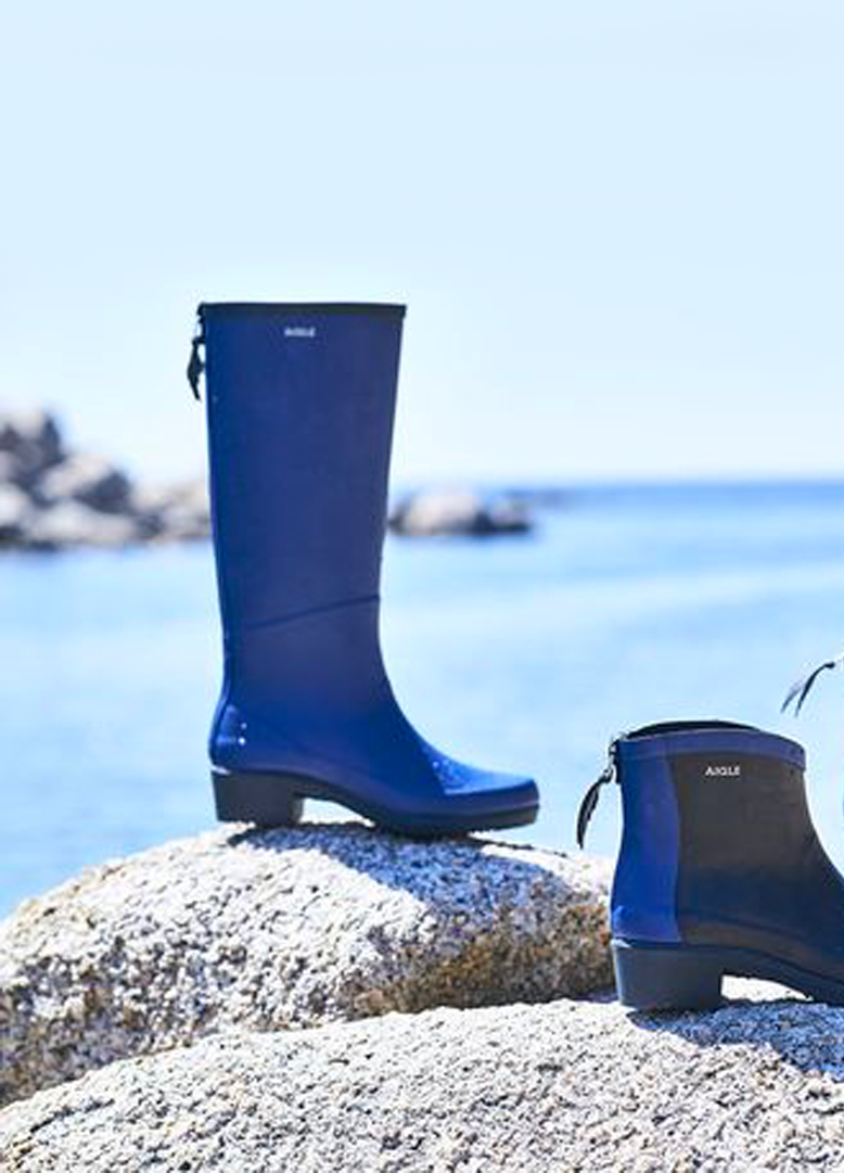 Bottes aigle femme bleu top marine